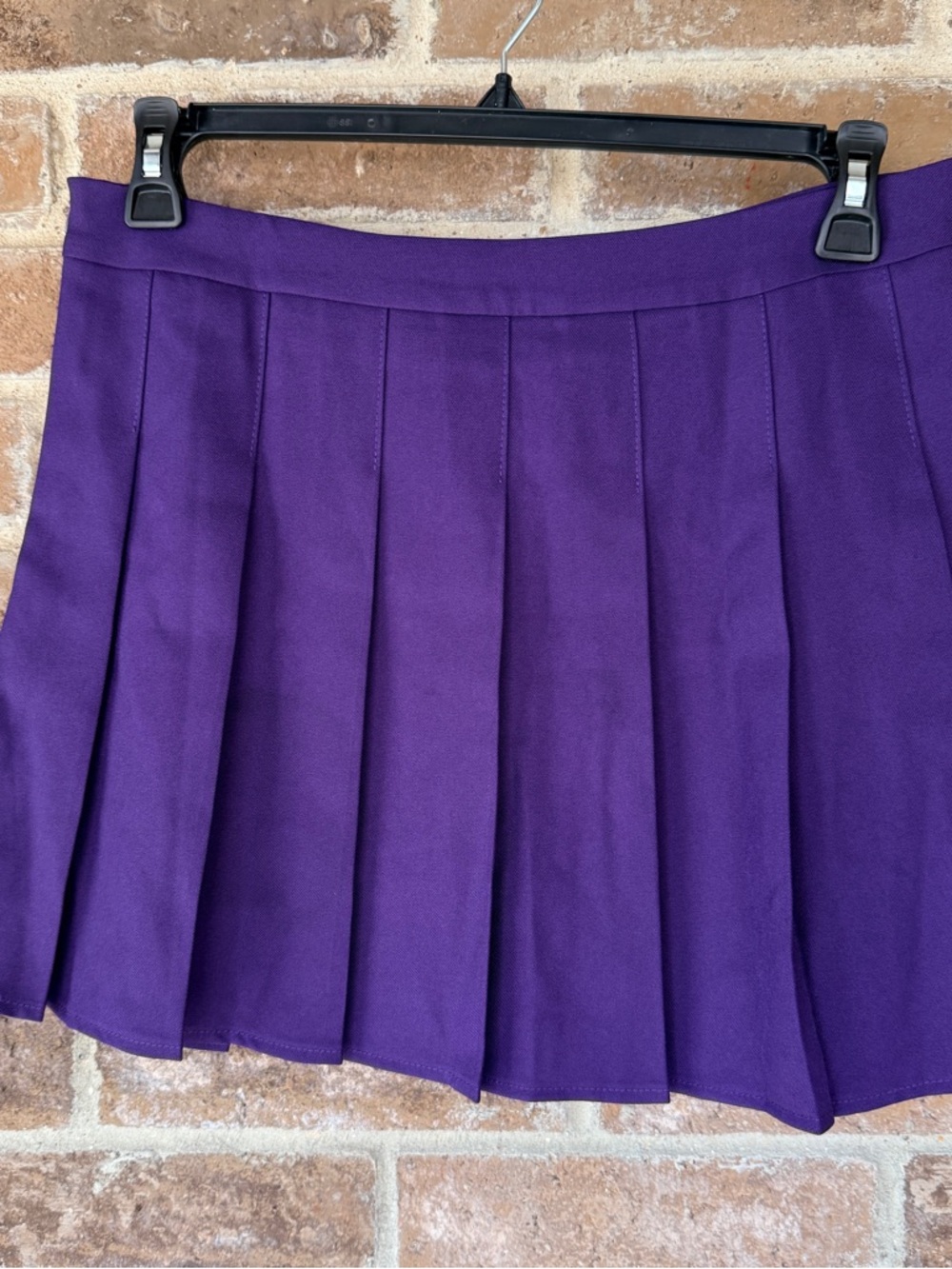 Pleated Purple Mini Skirt - Women's Classic Pleat